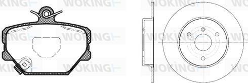 Woking 86053.00 - Set frana, frana disc allinparts.ro