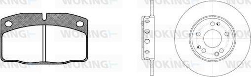 Woking 80013.01 - Set frana, frana disc allinparts.ro