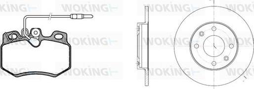 Woking 80703.02 - Set frana, frana disc - allinparts.ro