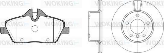 Woking 810313.00 - Set frana, frana disc - allinparts.ro
