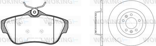 Woking 813993.00 - Set frana, frana disc allinparts.ro