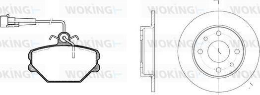 Woking 83643.00 - Set frana, frana disc - allinparts.ro