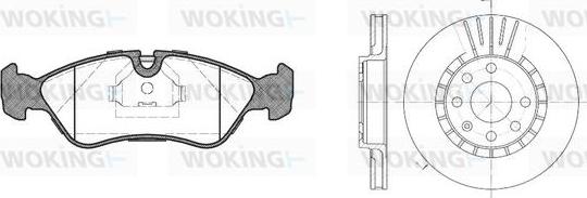 Woking 83863.00 - Set frana, frana disc allinparts.ro