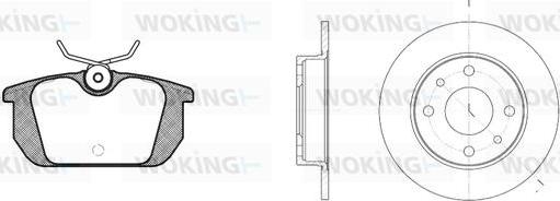 Woking 83313.00 - Set frana, frana disc allinparts.ro