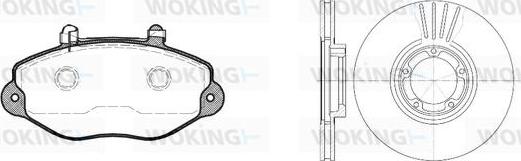 Woking 82923.01 - Set frana, frana disc - allinparts.ro