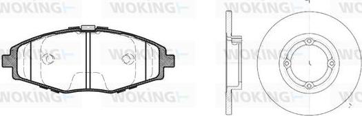 Woking 87963.00 - Set frana, frana disc - allinparts.ro