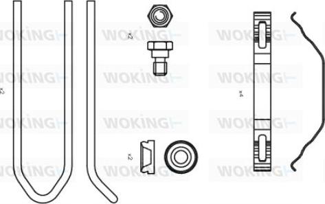 Woking ACA8506.00 - Set accesorii, placute frana allinparts.ro