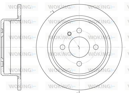 Woking D6197.00 - Disc frana - allinparts.ro