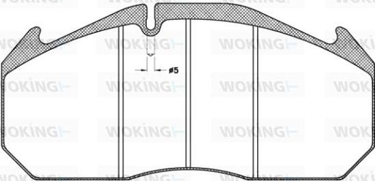 Woking JSA 4063.11 - Set placute frana,frana disc - allinparts.ro