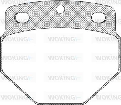 Woking JSA 2273.00 - Set placute frana,frana disc allinparts.ro