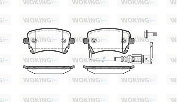 Woking P9973.11 - Set placute frana,frana disc allinparts.ro