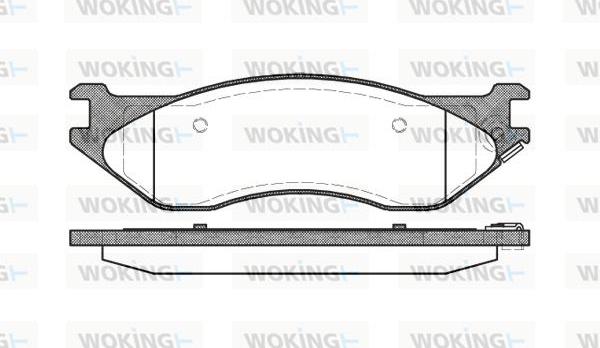 Woking P9873.04 - Set placute frana,frana disc allinparts.ro