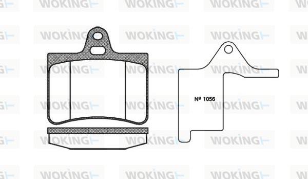 Woking P9303.00 - Set placute frana,frana disc allinparts.ro