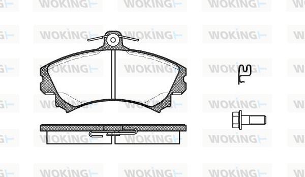 Woking P4903.21 - Set placute frana,frana disc - allinparts.ro