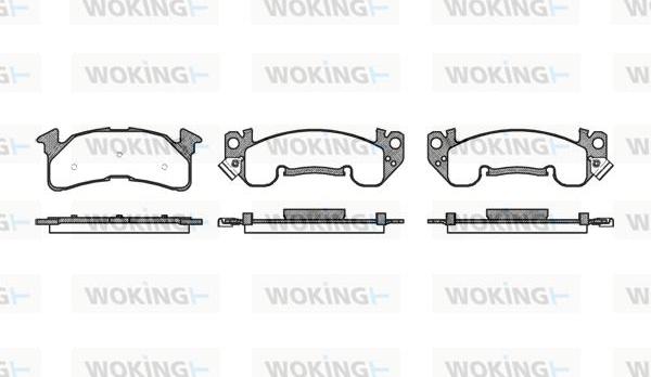 Woking P4143.00 - Set placute frana,frana disc allinparts.ro