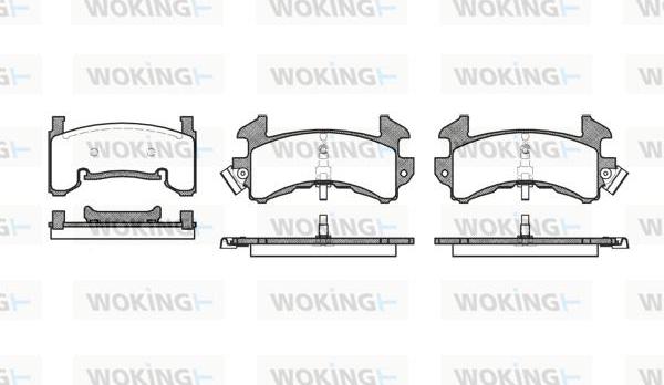 Woking P4153.00 - Set placute frana,frana disc - allinparts.ro