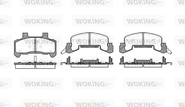 Woking P4263.02 - Set placute frana,frana disc allinparts.ro