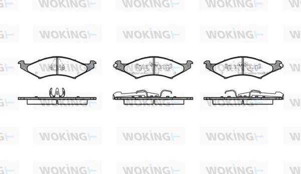 Woking P4273.00 - Set placute frana,frana disc allinparts.ro