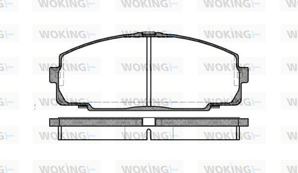 Woking P5213.00 - Set placute frana,frana disc allinparts.ro