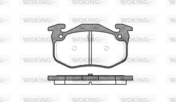 Woking P0443.06 - Set placute frana,frana disc allinparts.ro