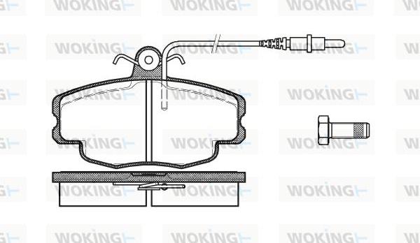 Woking P0413.24 - Set placute frana,frana disc allinparts.ro