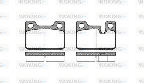 Woking P0133.00 - Set placute frana,frana disc - allinparts.ro
