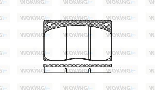 Woking P1443.00 - Set placute frana,frana disc - allinparts.ro