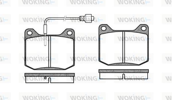 Woking P1453.02 - Set placute frana,frana disc allinparts.ro