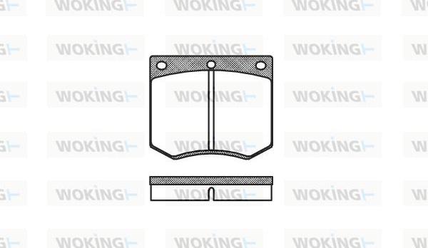 Woking P1633.00 - Set placute frana,frana disc - allinparts.ro