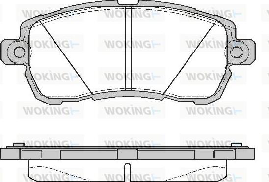 Woking P16283.00 - Set placute frana,frana disc allinparts.ro