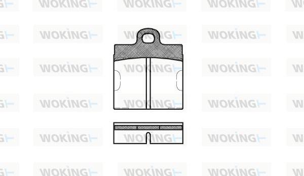 Woking P1093.00 - Set placute frana,frana disc allinparts.ro