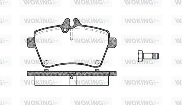 Woking P10443.00 - Set placute frana,frana disc allinparts.ro