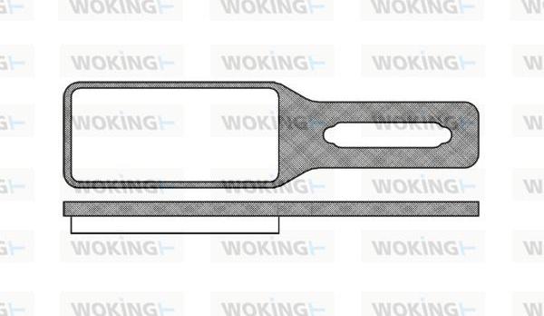 Woking P10413.00 - Set placute frana,frana disc allinparts.ro