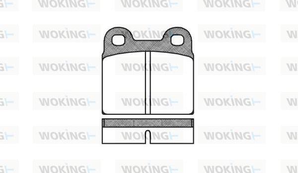 Woking P1073.00 - Set placute frana,frana disc allinparts.ro