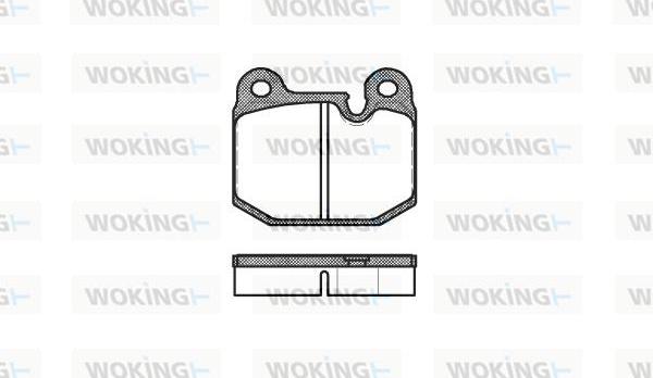 Woking P1143.10 - Set placute frana,frana disc - allinparts.ro