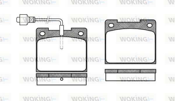 Woking P1393.02 - Set placute frana,frana disc allinparts.ro