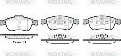 Woking P13483.10 - Set placute frana,frana disc - allinparts.ro