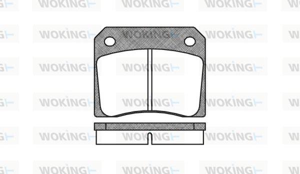 Woking P1363.00 - Set placute frana,frana disc - allinparts.ro