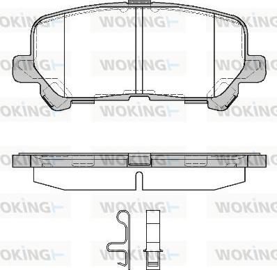 ADVICS K2N017Y - Set placute frana,frana disc - allinparts.ro