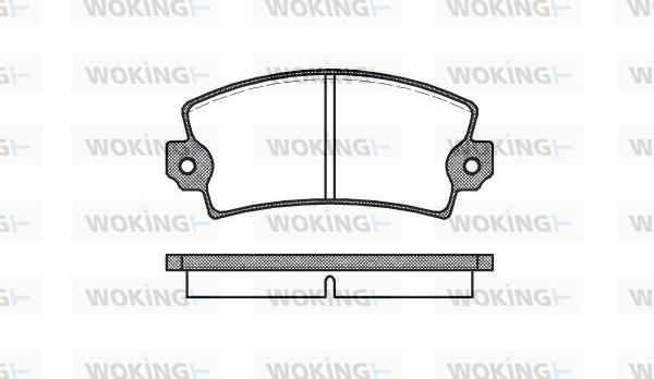Woking P1213.00 - Set placute frana,frana disc allinparts.ro