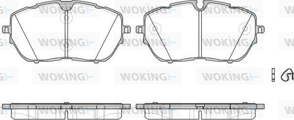 Woking P17543.00 - Set placute frana,frana disc allinparts.ro