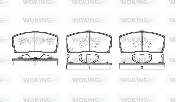 Woking P3543.02 - Set placute frana,frana disc allinparts.ro