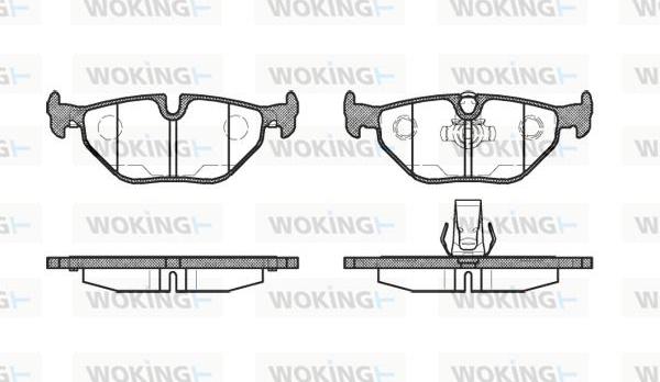 Woking P3653.15 - Set placute frana,frana disc allinparts.ro