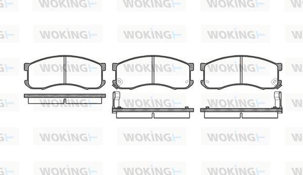 Woking P2133.02 - Set placute frana,frana disc allinparts.ro