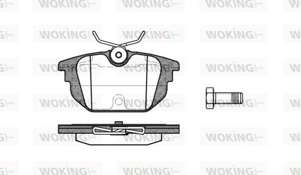 Woking P7923.00 - Set placute frana,frana disc allinparts.ro