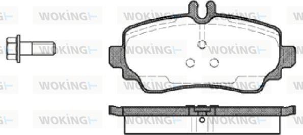 Woking P7503.00 - Set placute frana,frana disc allinparts.ro