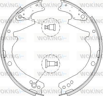 Woking Z4424.01 - Sabot frana - allinparts.ro