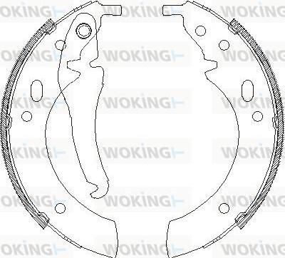 Woking Z4018.00 - Sabot frana - allinparts.ro