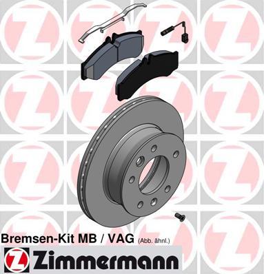Zimmermann 640.4312.00 - Set frana, frana disc allinparts.ro