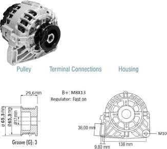 ZM ZM 90.203.01 - Generator / Alternator - allinparts.ro